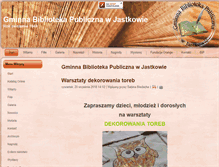 Tablet Screenshot of biblioteka-jastkow.pl
